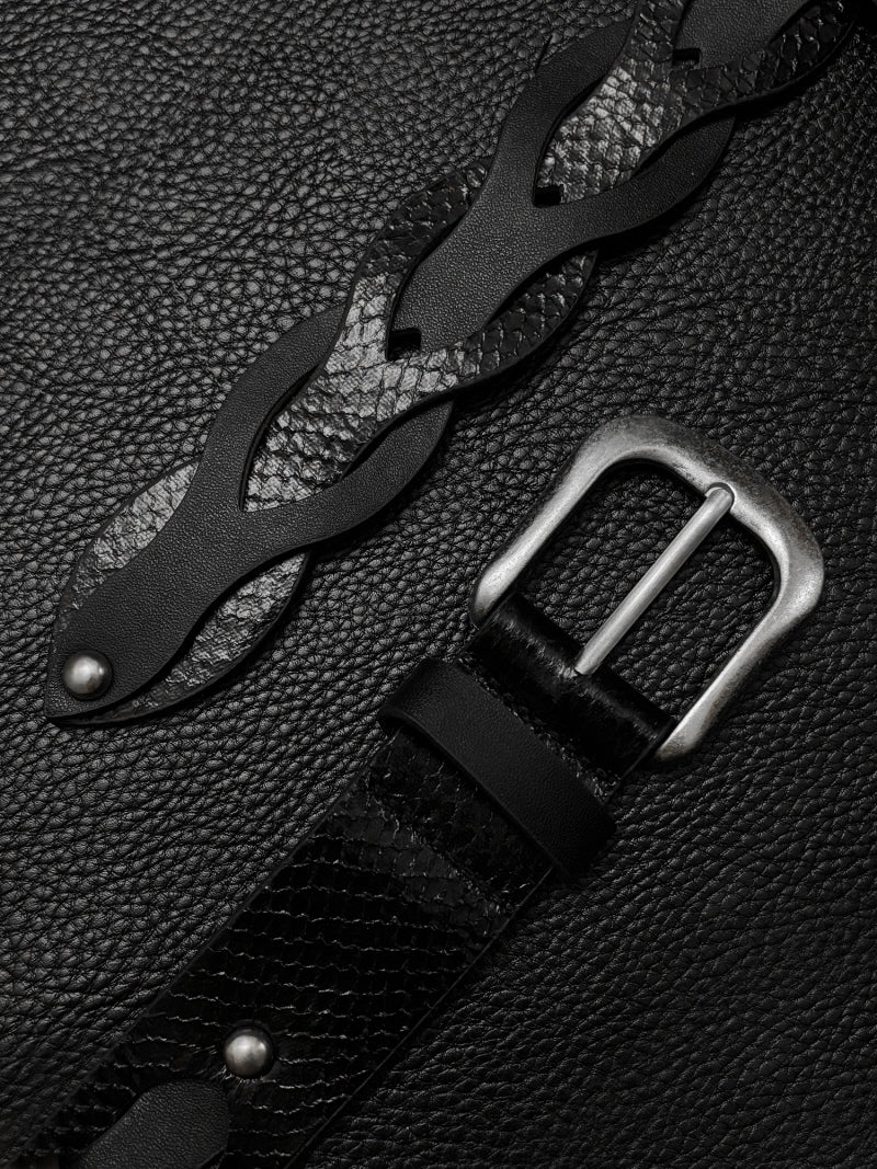 Snake Pattern Woven Belt