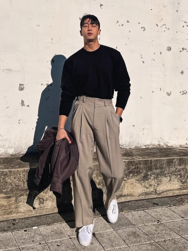 Thin Straight Slacks
