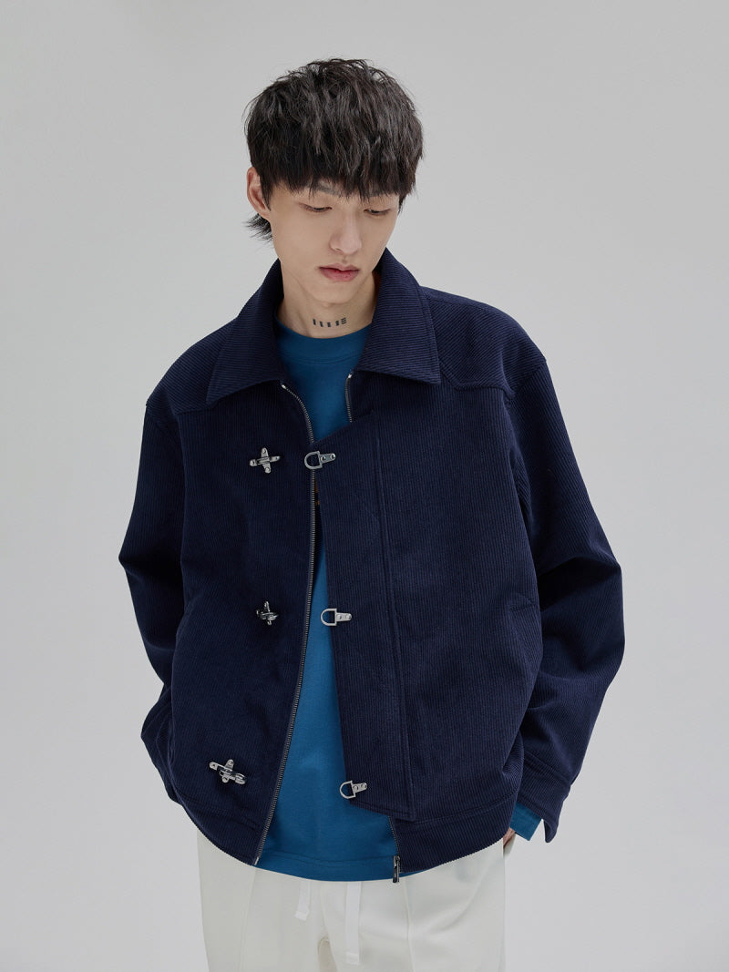 Retro Corduroy Buckle Jacket