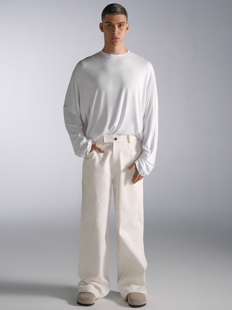 Classic White Straight Jeans