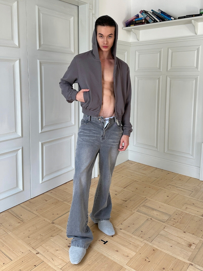 Washed Flared Vintage Jeans