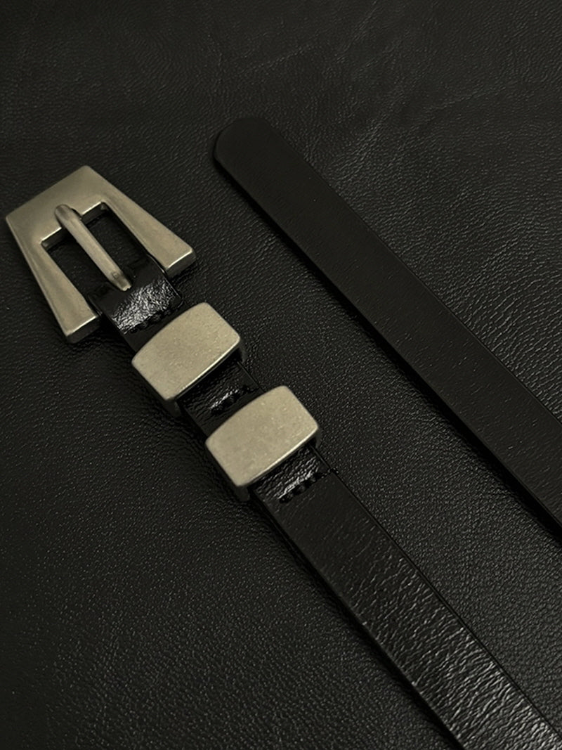 Lumera Trapezoid Leather Belt