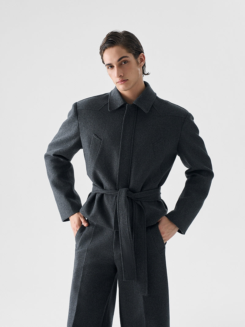 Slightly Cinched Wool Jacket