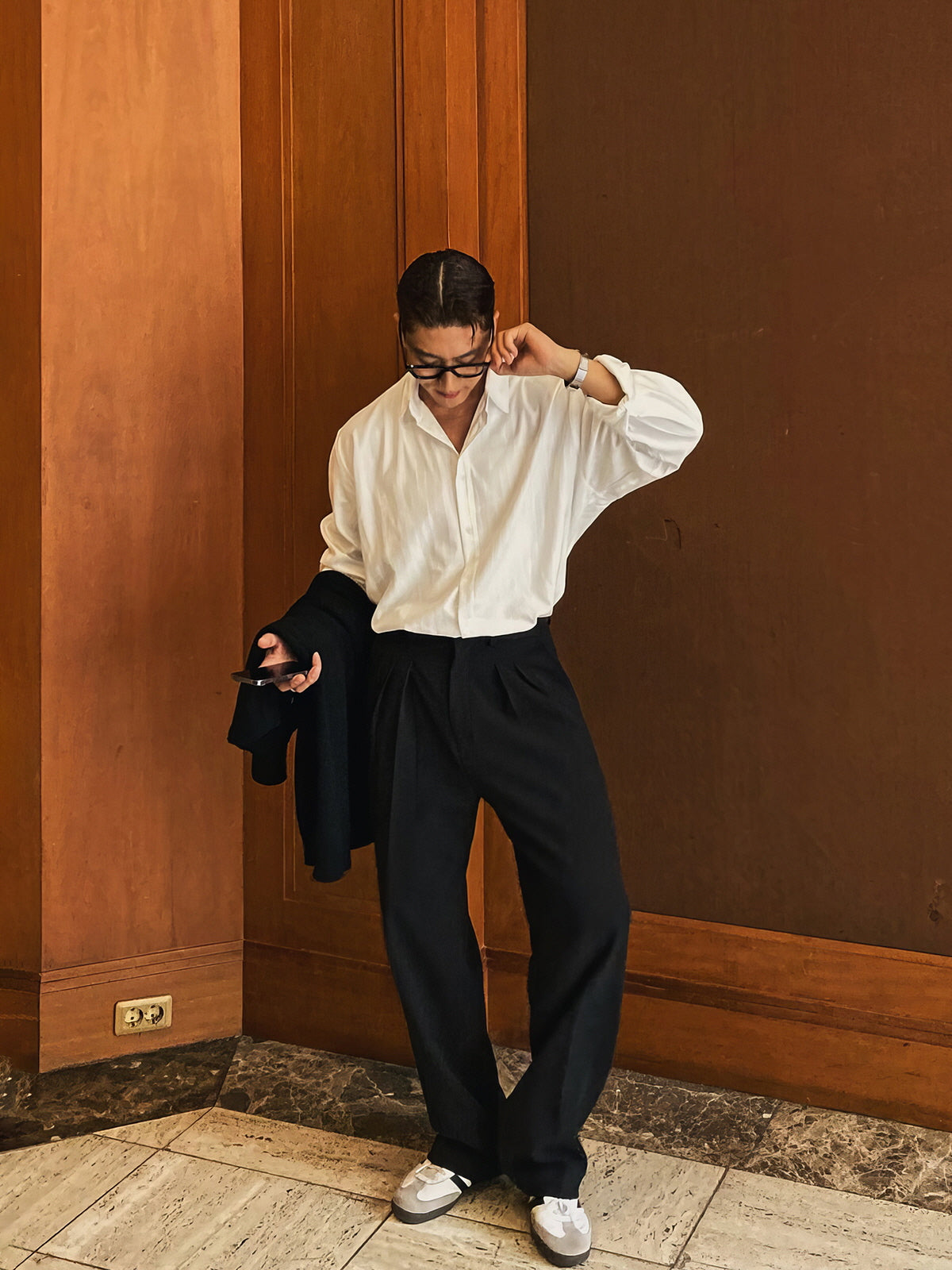 Vertical Line No-Iron Shirt