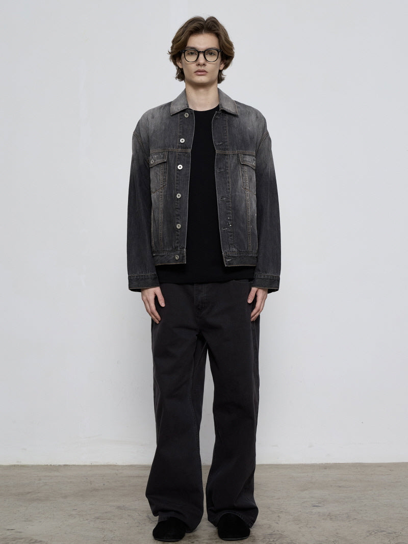 Bamboo Ink Splash Denim Jacket