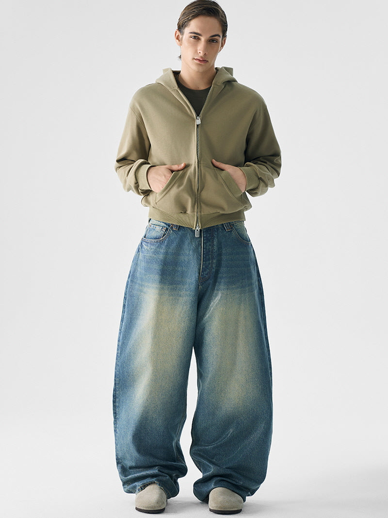 Blue Wax Street Baggy Jeans