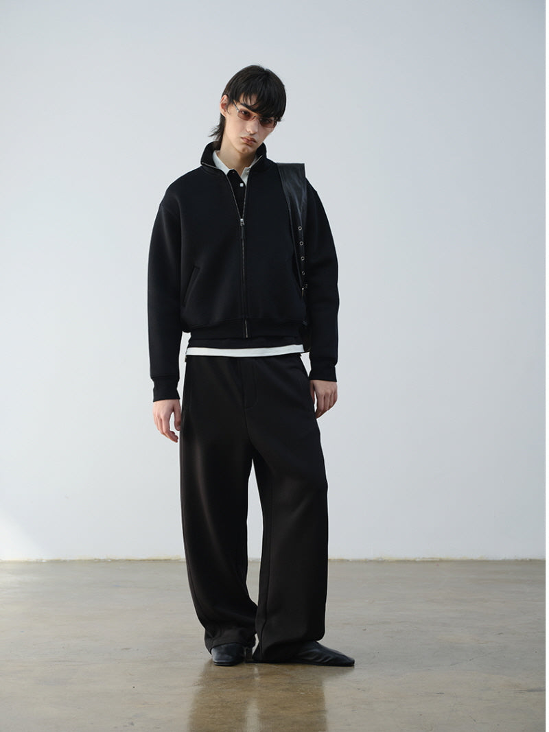 Air Cotton Crop Zip Crop Jacket