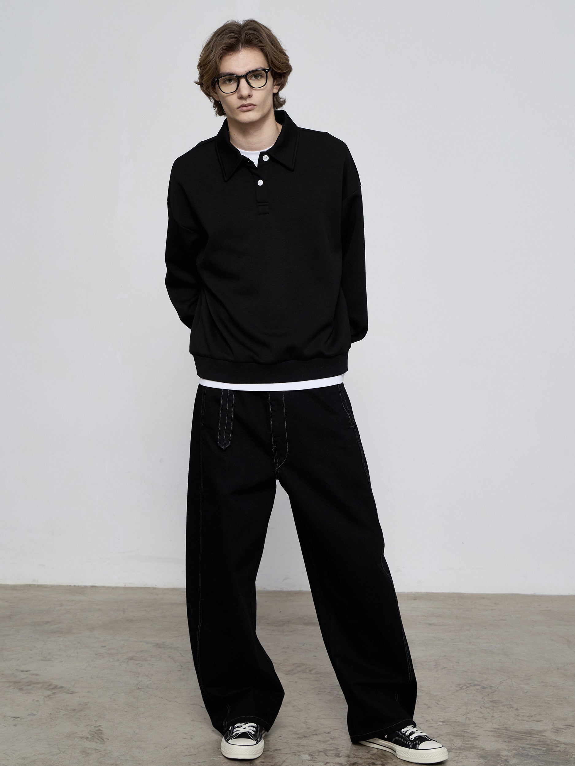 Air Layer Polo Sweatshirt