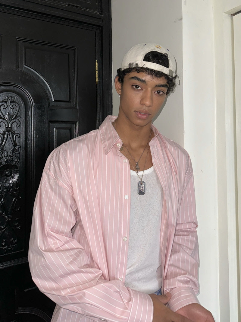 Pink Striped Long-Sleeve Shirt
