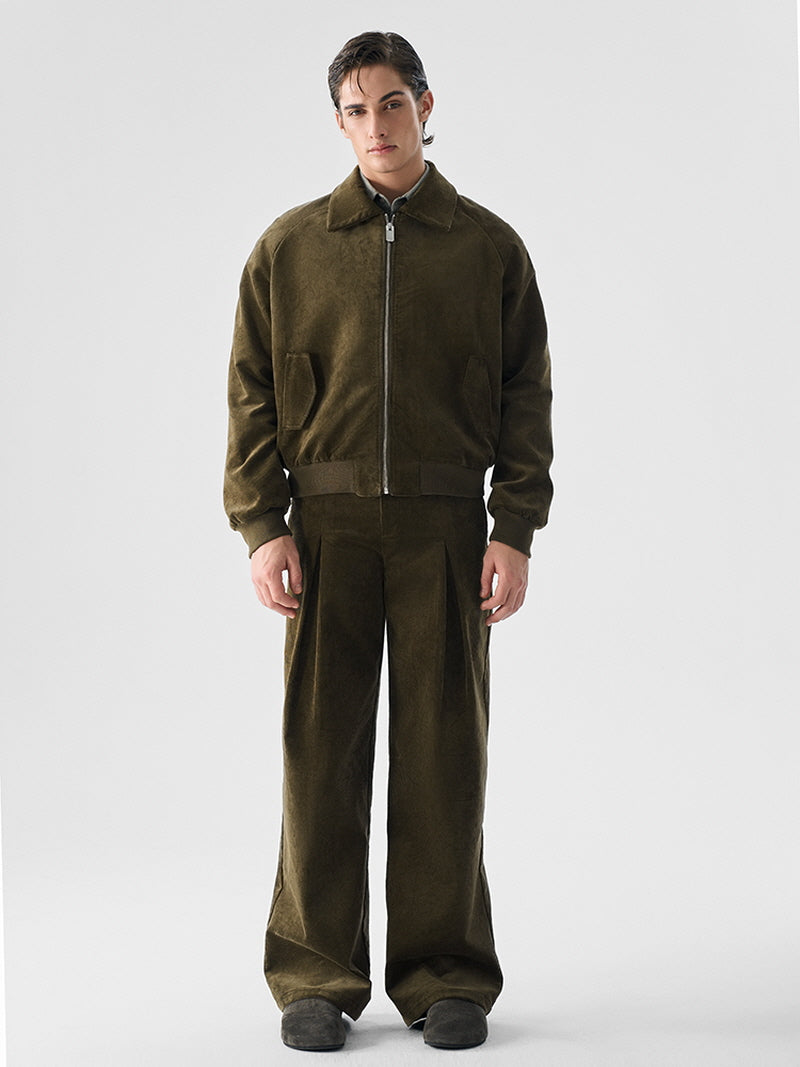 Dark Green Corduroy Trousers