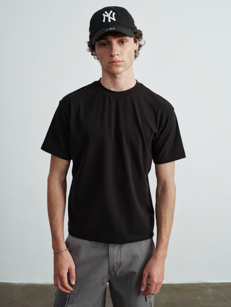 Essential Embroidered Shoulder T-Shirt