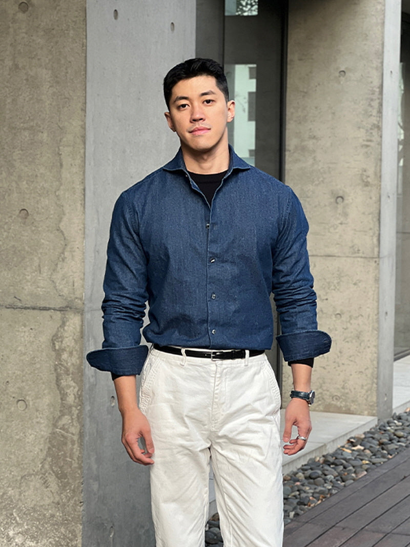 Pure Cotton Denim Shirt