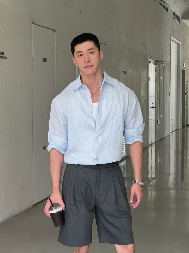 Linen  Loose Commuter Shirt