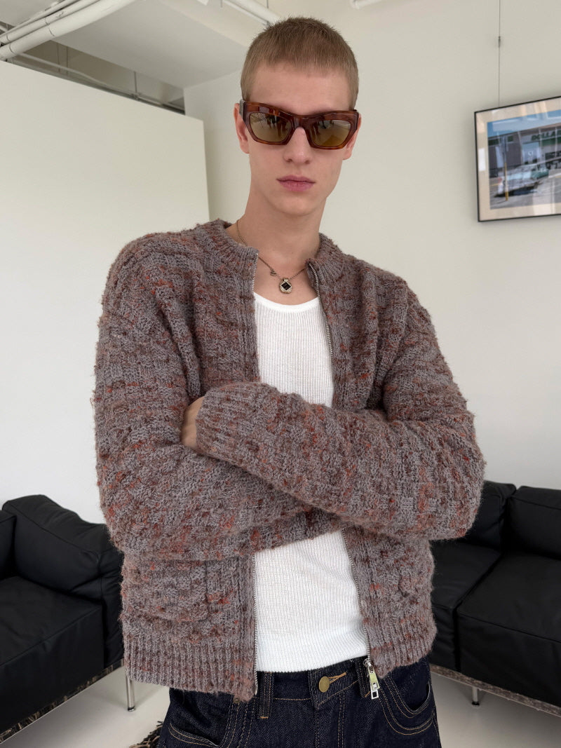 Heritage Zip Knit Cardigan