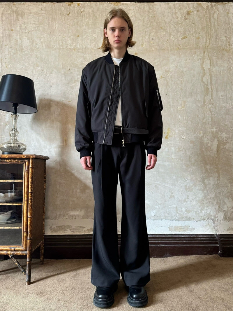 Silky Drape Bootcut Trousers