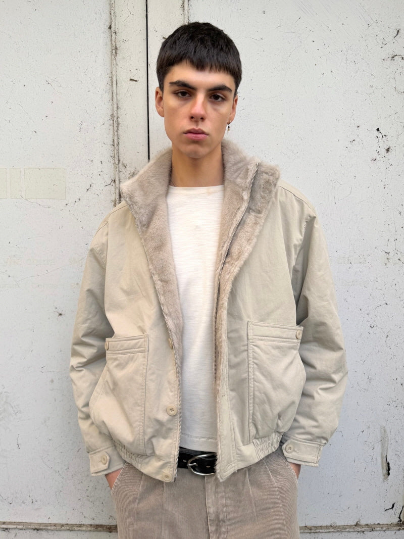 Vintage Mountain Fur Collar Jacket