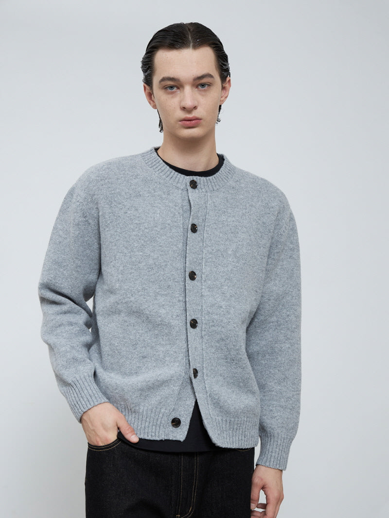 Cropped Lazy Knit Cardigan