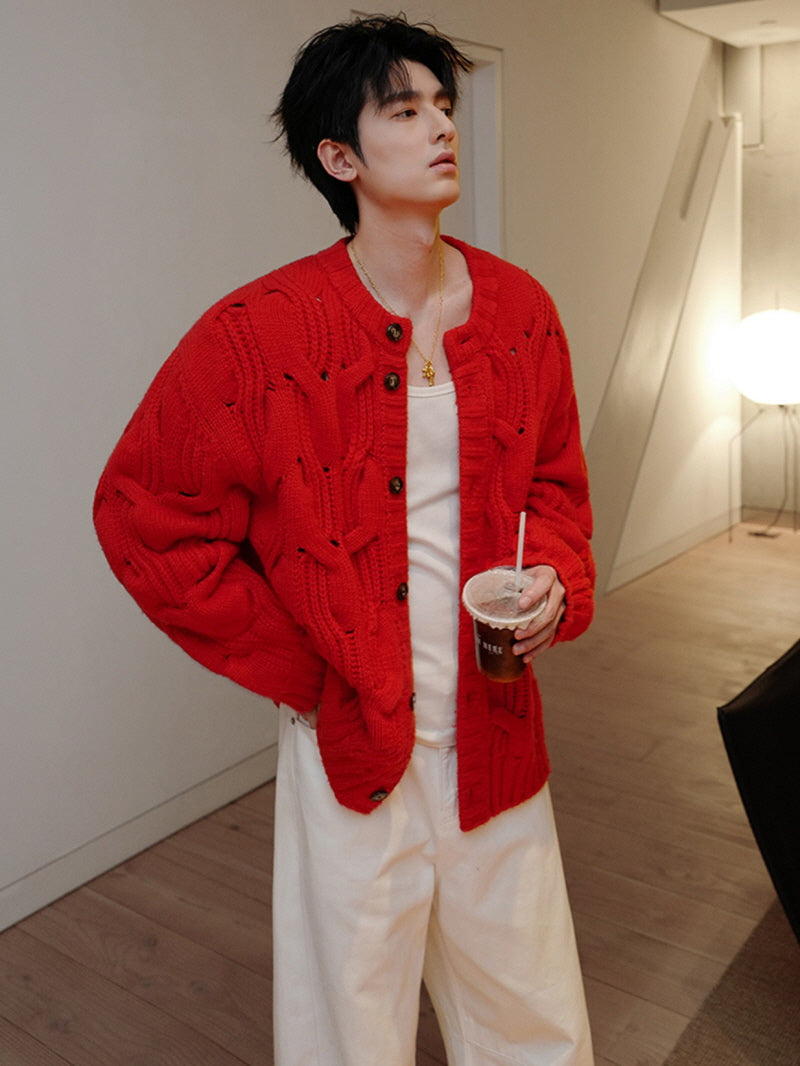 Effortless Crew Knit Cardigan