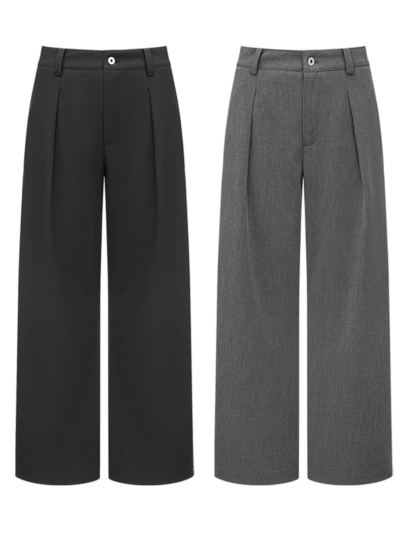 TR Blend Pleated A-Line Trousers