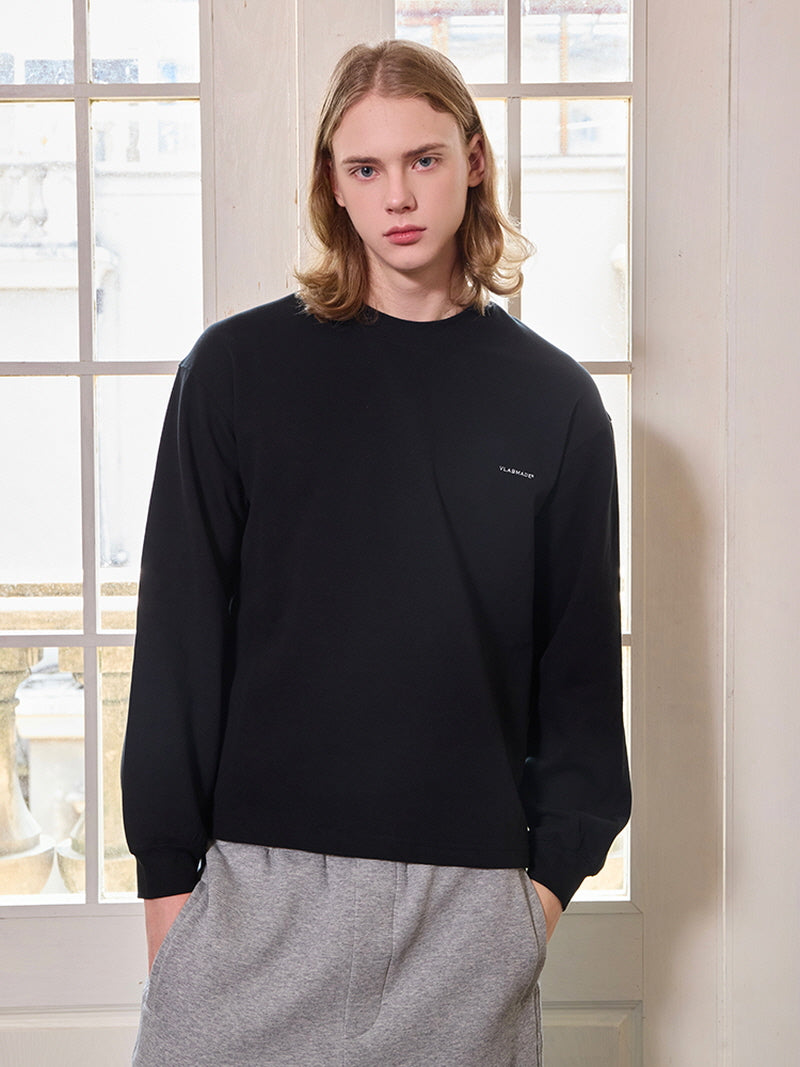 Boxy Logo Long Sleeve Tee