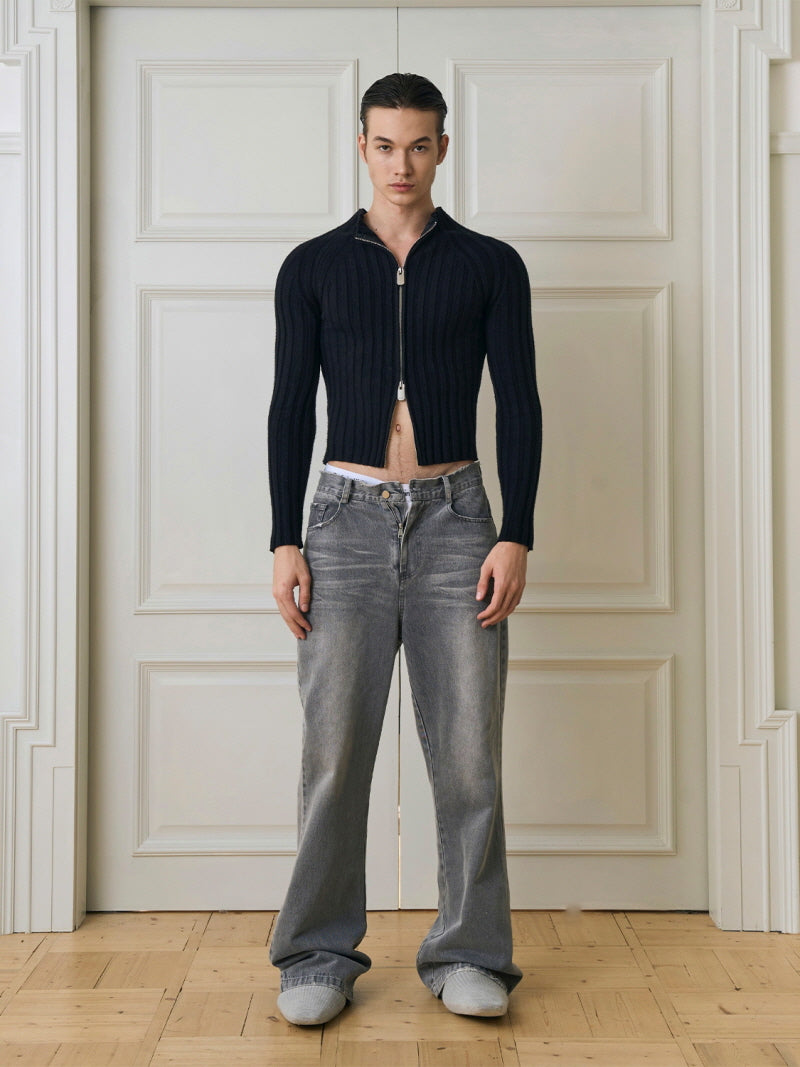 Washed Flared Vintage Jeans