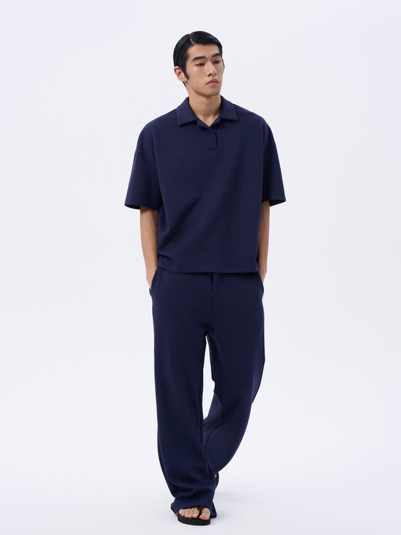 Navy Air Cotton Trousers