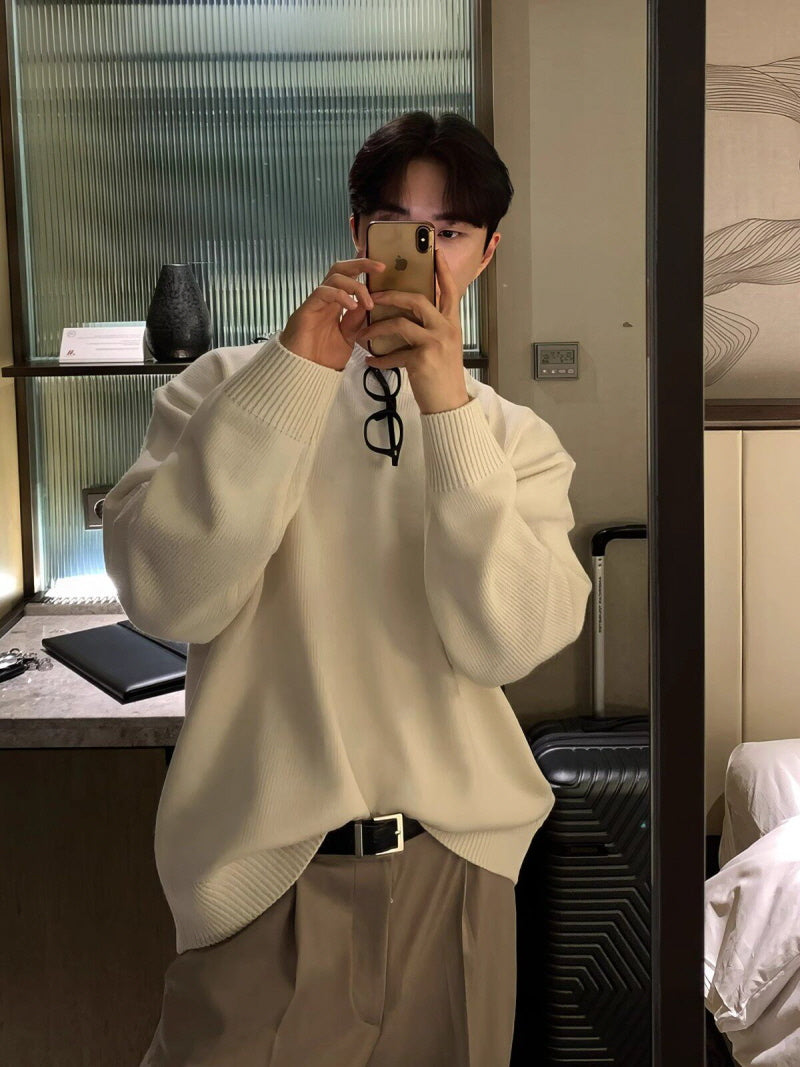 Crew Neck Knit Sweater