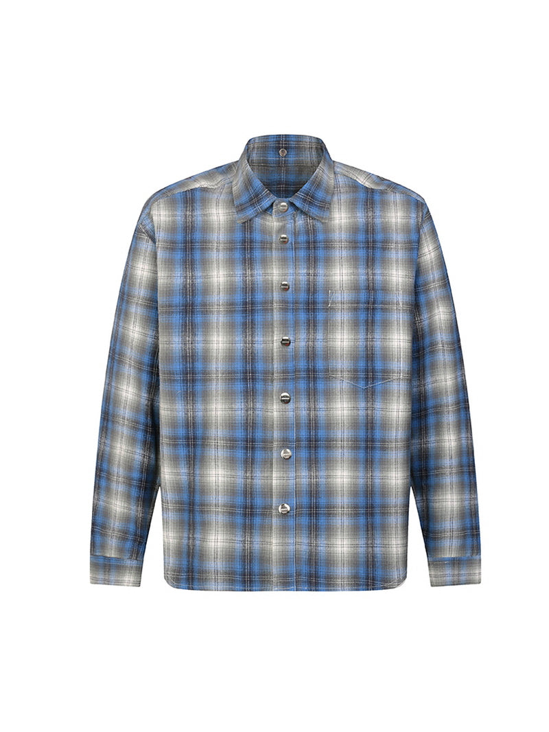 Flannel Plaid Cotton Shirt Jacket