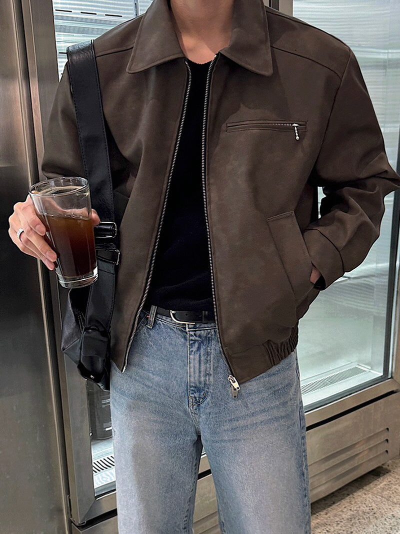 Retro Short Leather Jacket