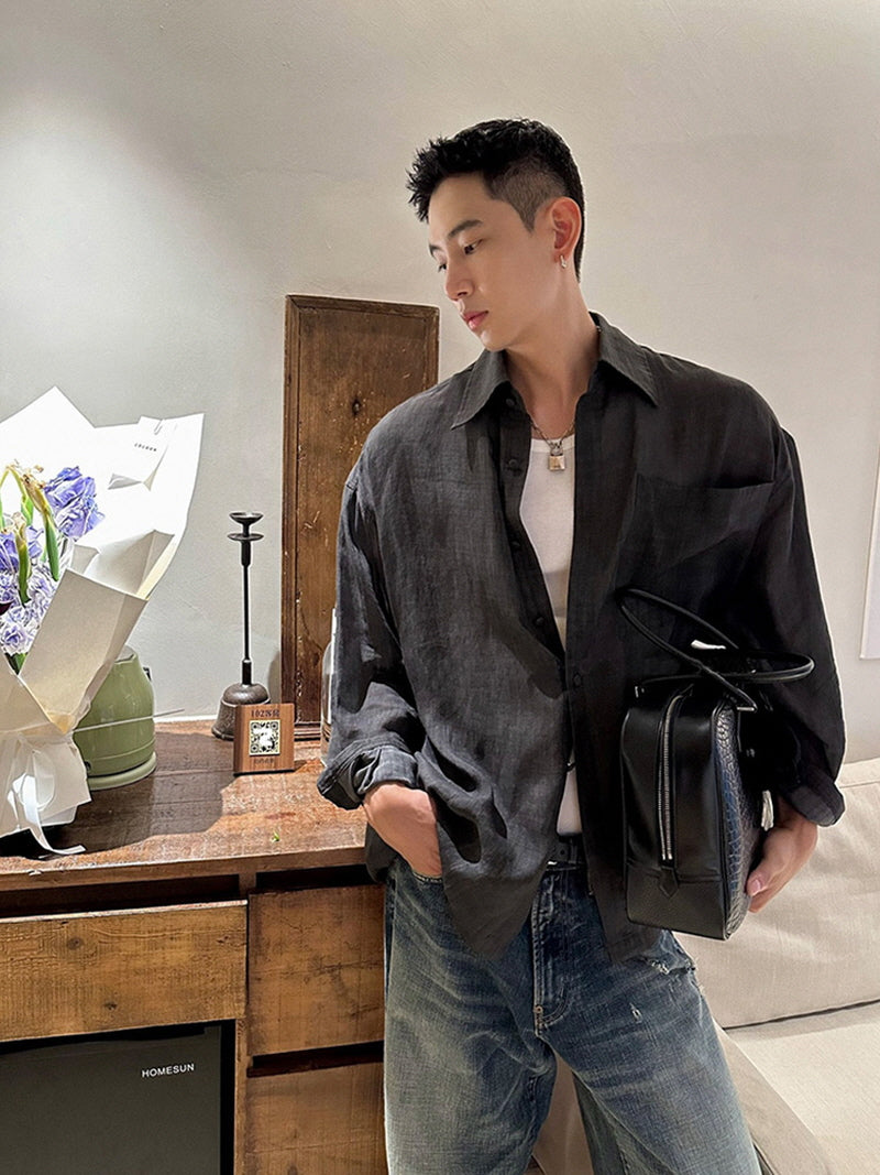 Linen Heritage Long Sleeve Shirt