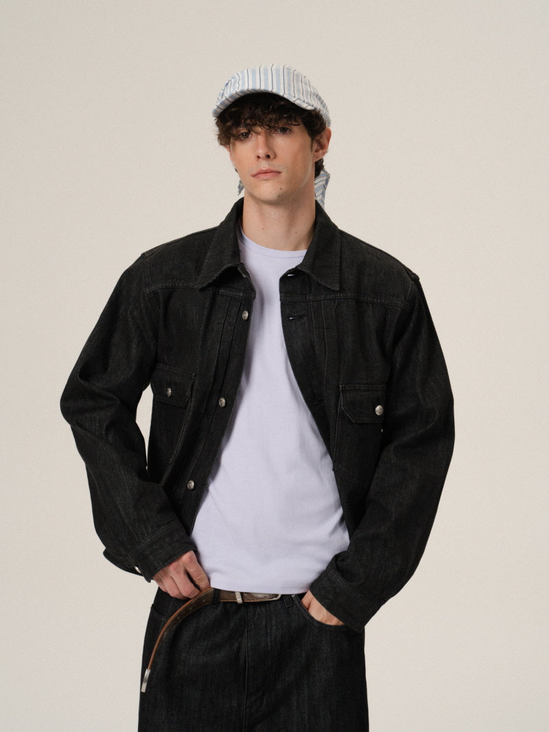 Signature Red-Line Denim Jacket