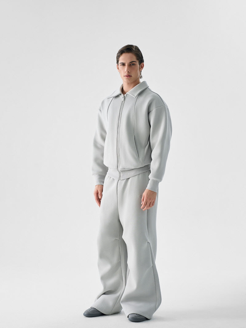 Snow Gray Loose Sweatpants