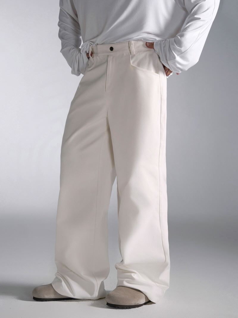 Classic White Straight Jeans