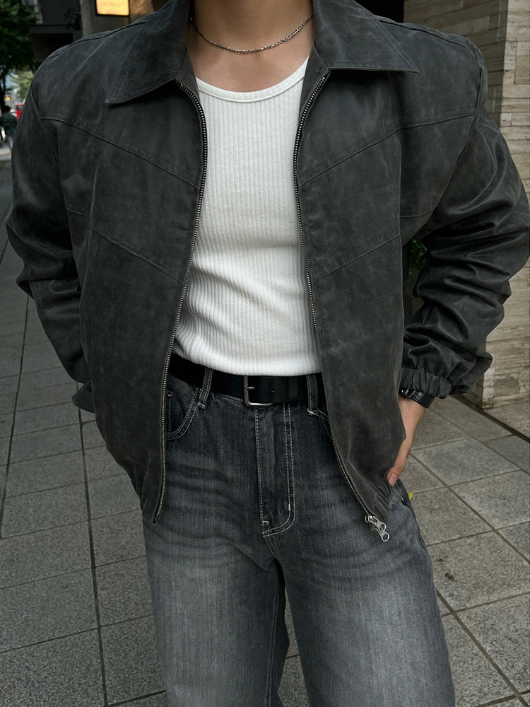 Retro Cropped Lapel Jacket
