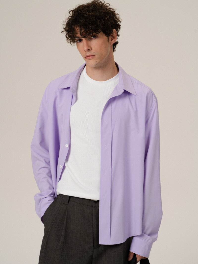 Lilac Bamboo Relax Shirt