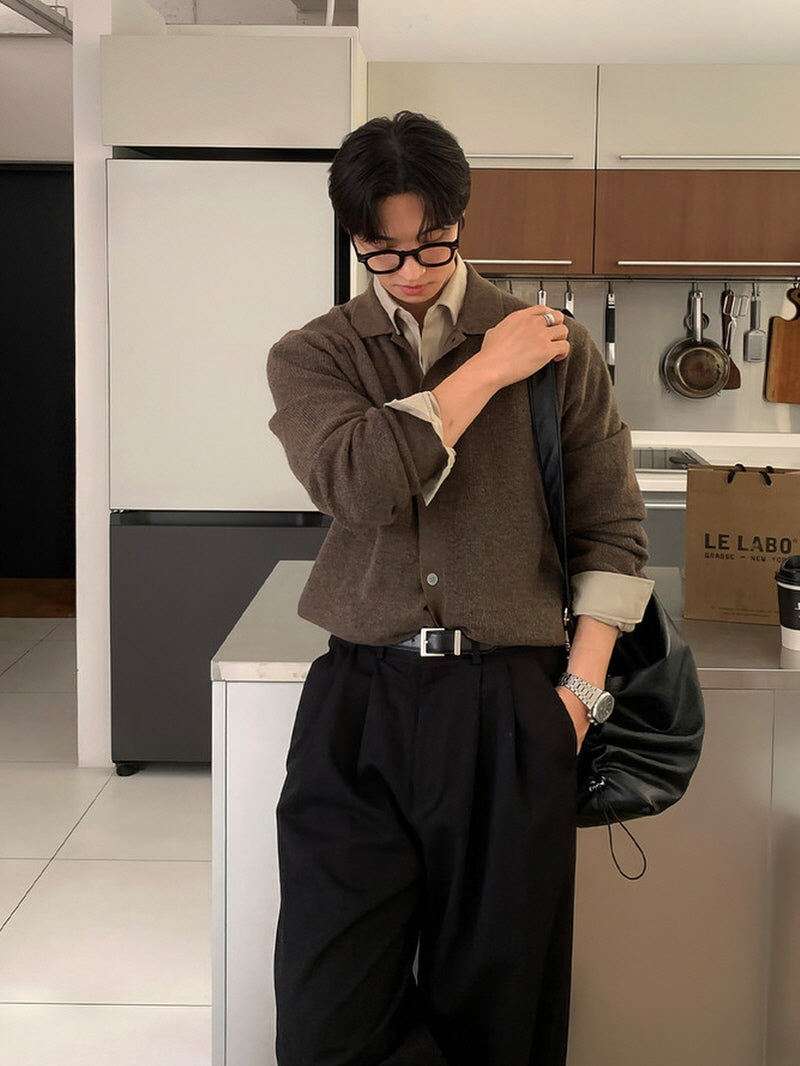 Lapel Drape Cardigan