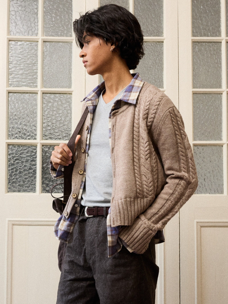 Floral Twist Layered Cardigan