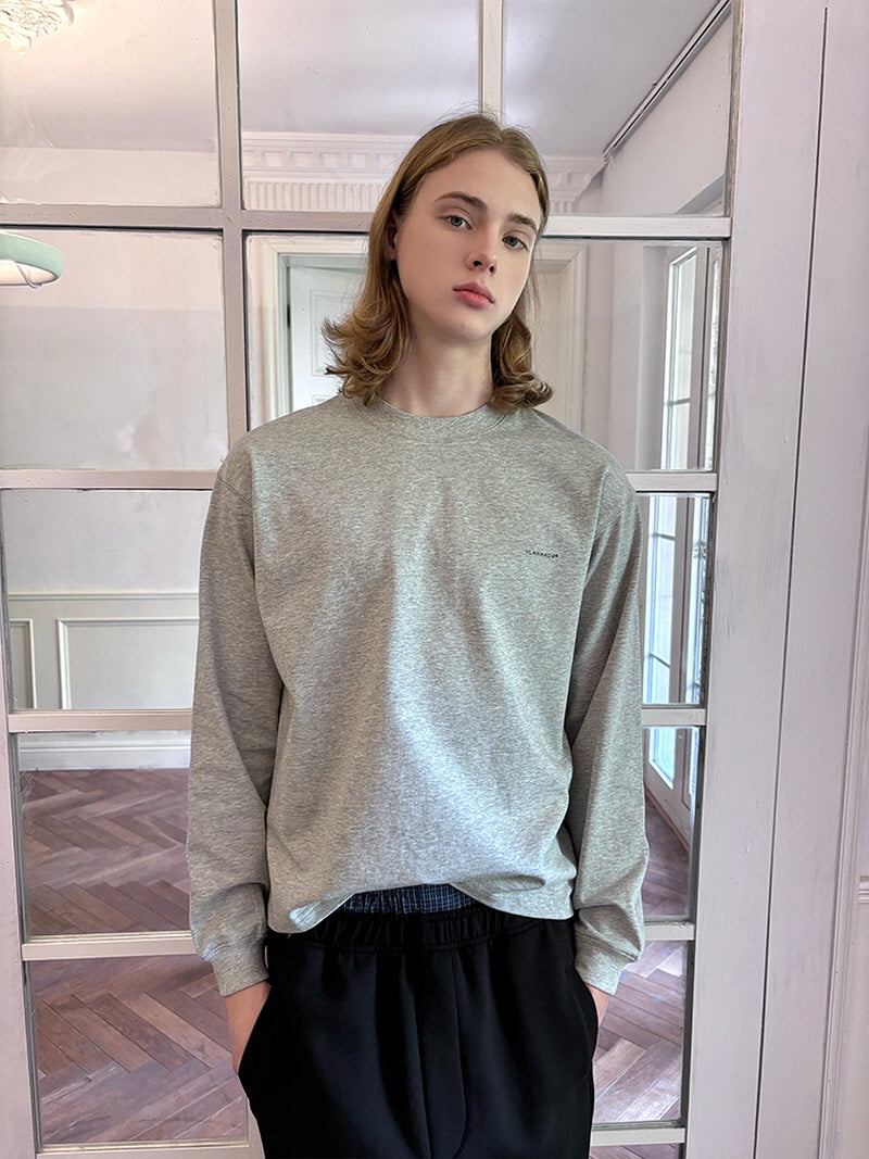 Boxy Logo Long Sleeve Tee