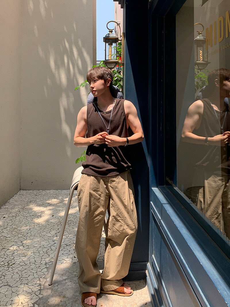 Summer Solid Casual Vest