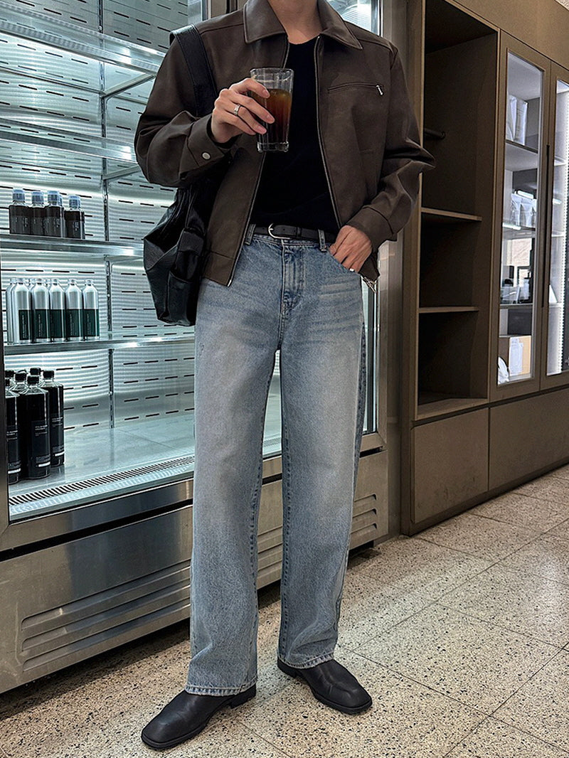 Retro Short Leather Jacket
