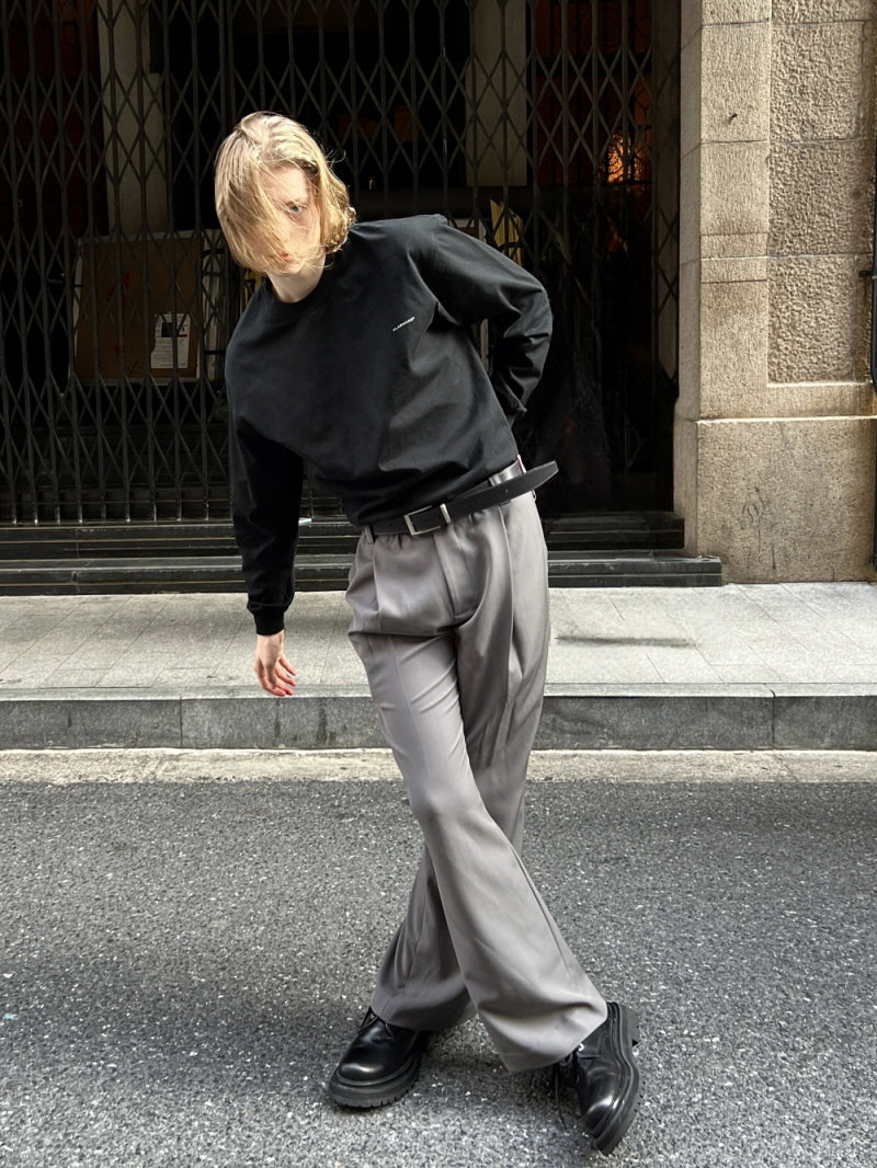Silky Drape Bootcut Trousers