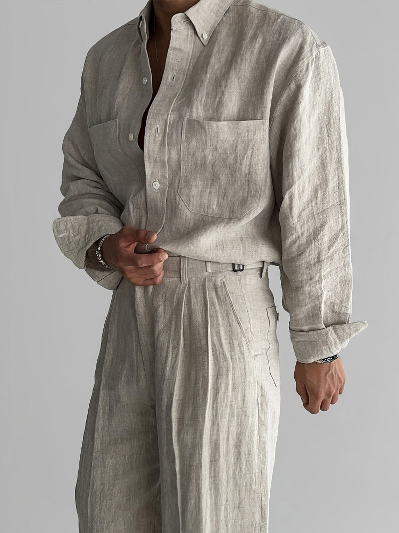 Linen Long-Sleeve Shirt