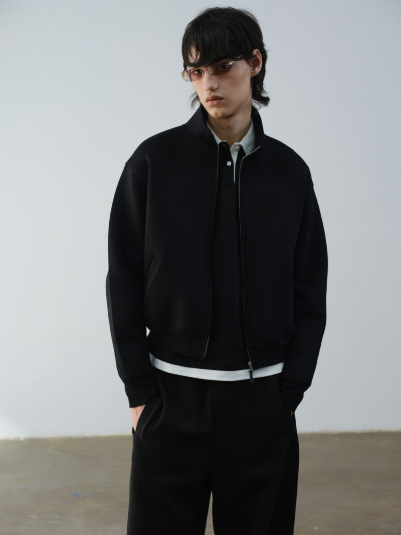 Air Cotton Crop Zip Crop Jacket