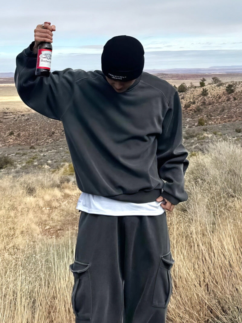 Washed Distressed Sweatshirt