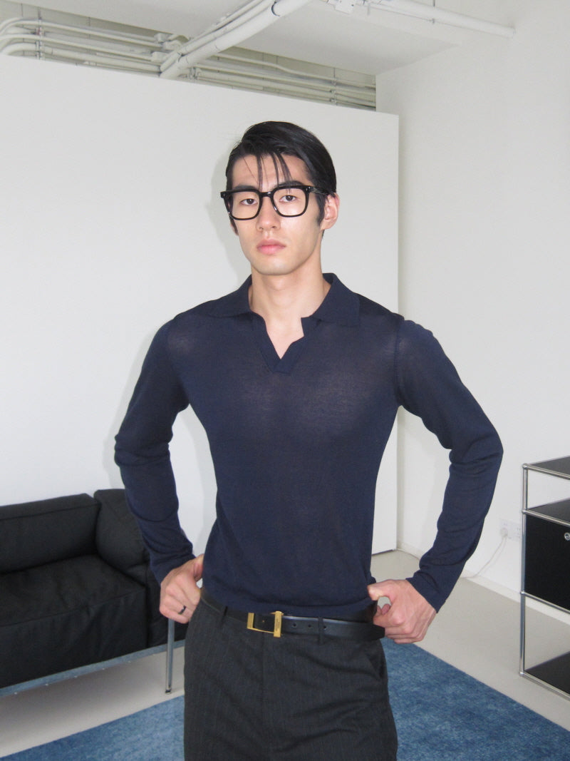Multi-Color Slim Polo Top