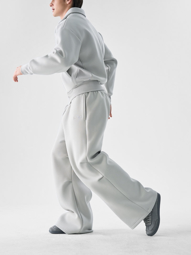 Snow Gray Loose Sweatpants