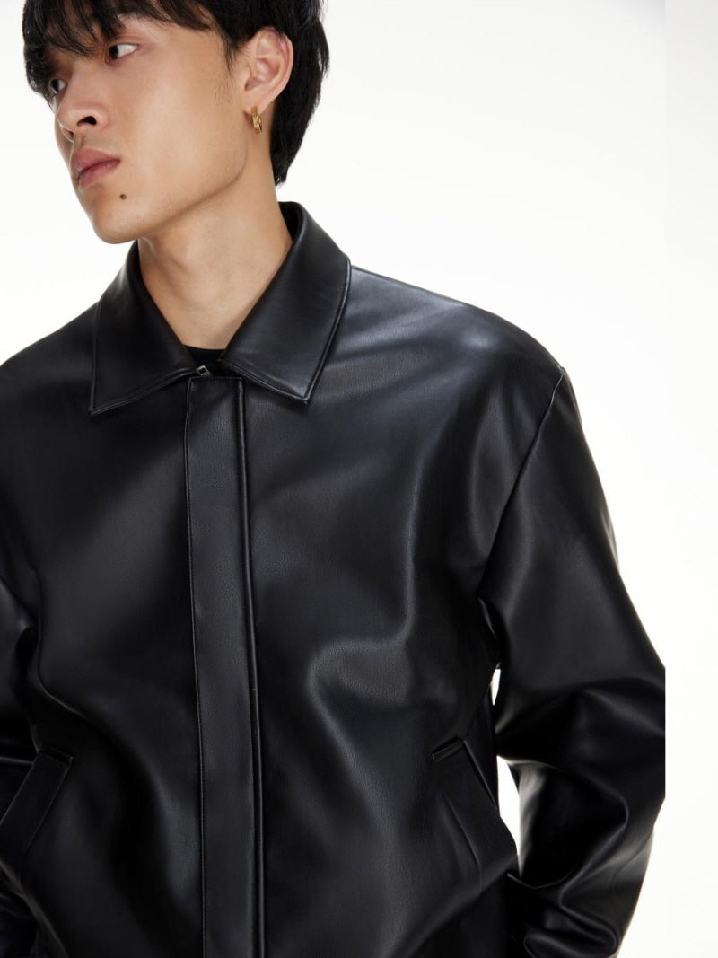 Cleanfit PU Leather Jacket