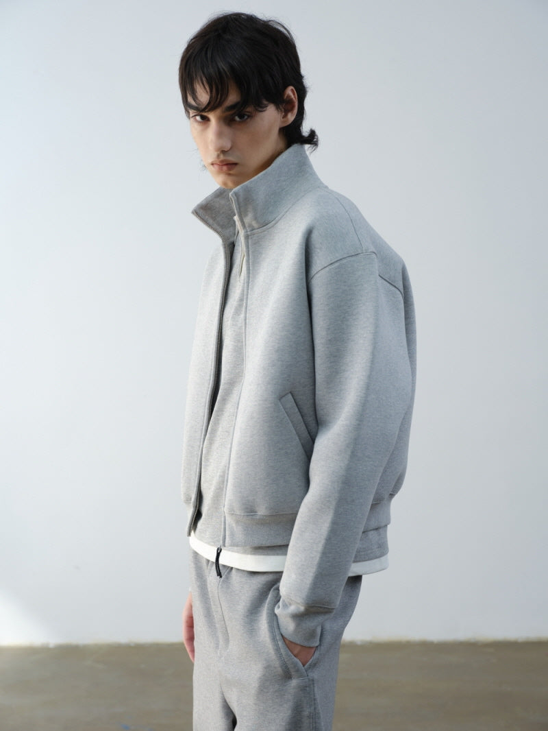 Air Cotton Crop Zip Crop Jacket