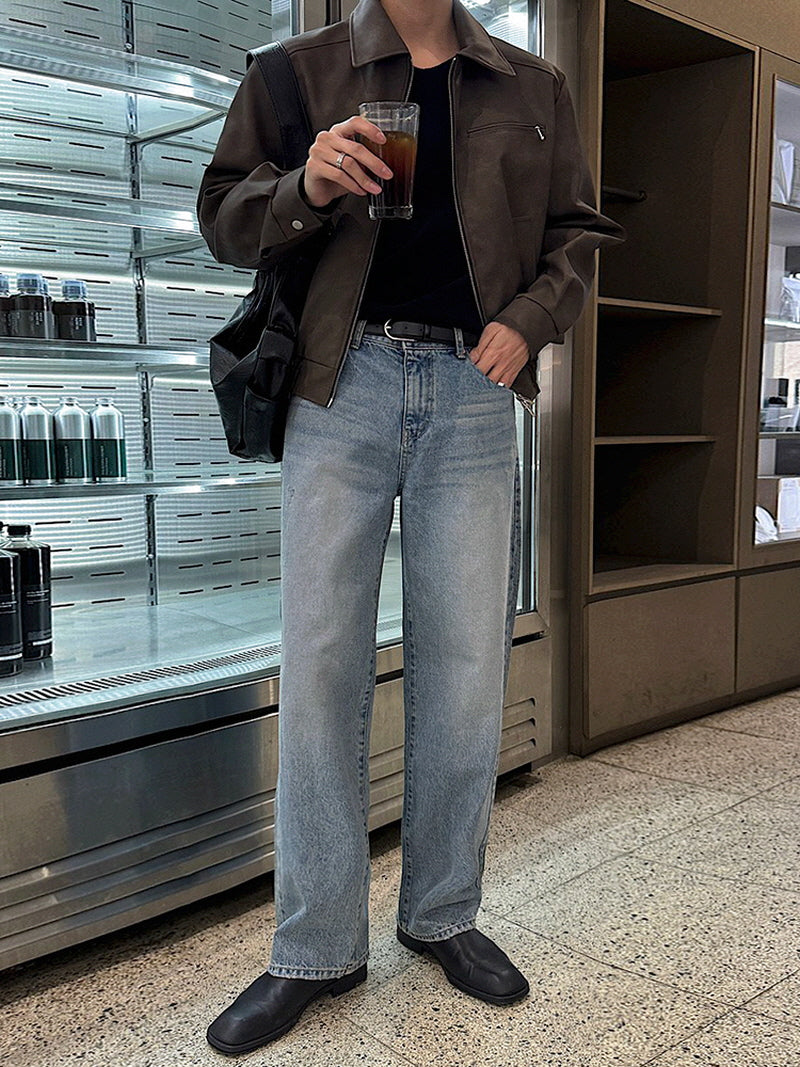 Retro Short Leather Jacket