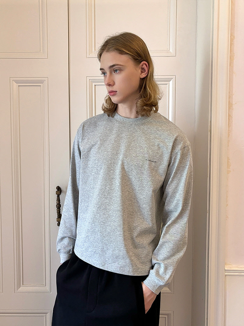 Boxy Logo Long Sleeve Tee